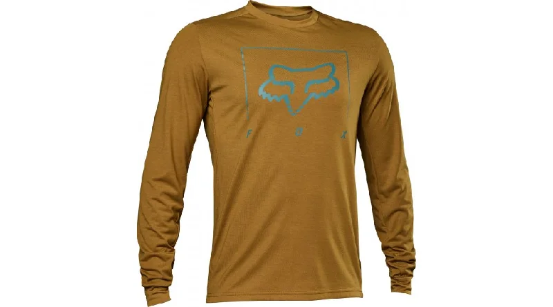 Fox Racing Ranger Dri Release MD Long Sleeve MTB Jersey - Tred - Caramel