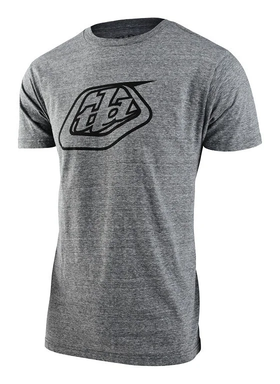 Troy Lee Designs Badge Short Sleeve Tee - Ash Heather