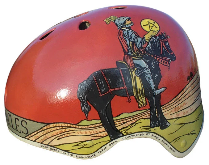 Tarot Card Bike Helmet (Pentacles)