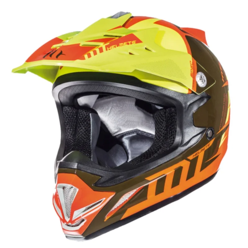 MT MX2 Spec (Kids) Motocross Helmets - Fluo Orange/Yellow