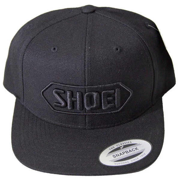 Official Shoei Premium Motorcycle Helmets Baseball Cap Hat - Black (Black Logo)