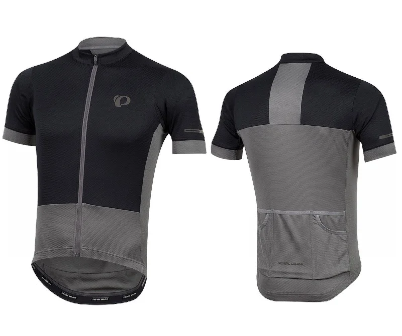 Pearl Izumi Elite Escape Short Sleeve Road Jersey - Black-Smoked Pearl