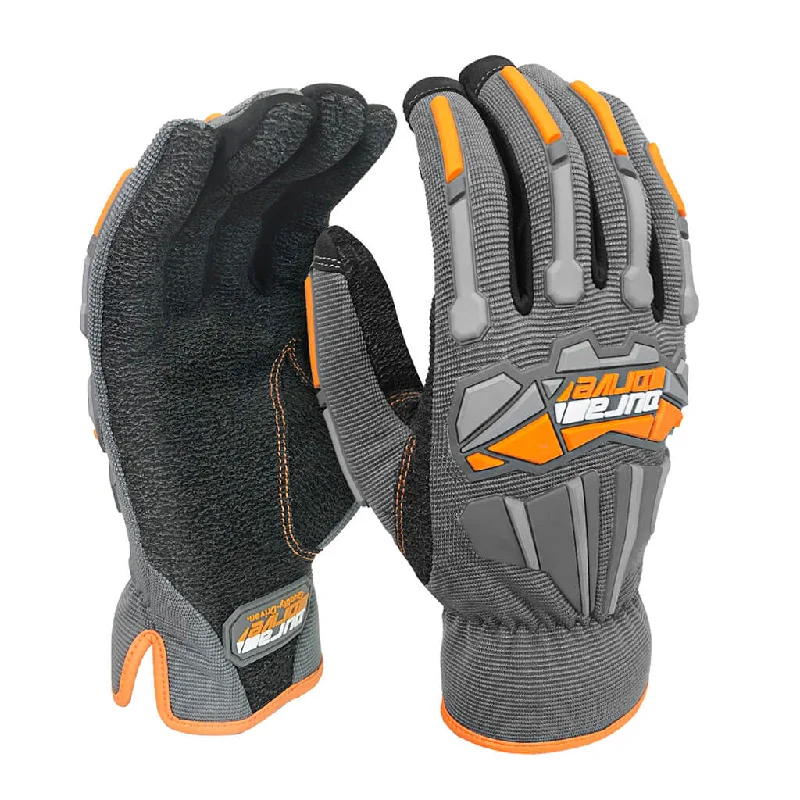 DuraDrive Grey SABLE Impact-Resistant Abrasion Resistant Technical Work Gloves