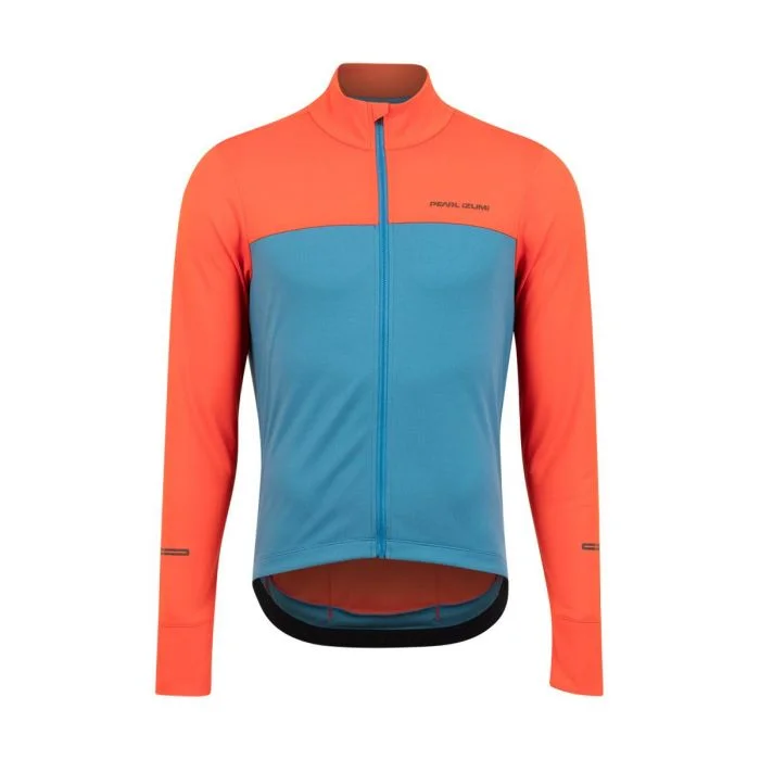 Pearl Izumi Quest Thermal Long Sleeve Road Jersey - Solar Flare-Lagoon