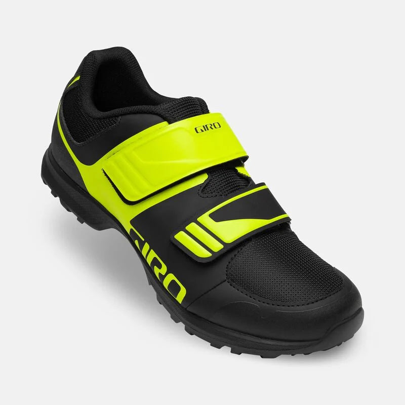 Giro Berm Clipless MTB Shoe - Black-Citron Green