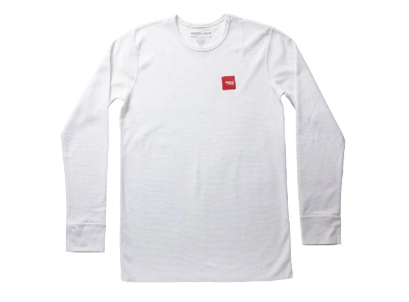 Santa Cruz Hamm Long Sleeve Thermal Tee - White