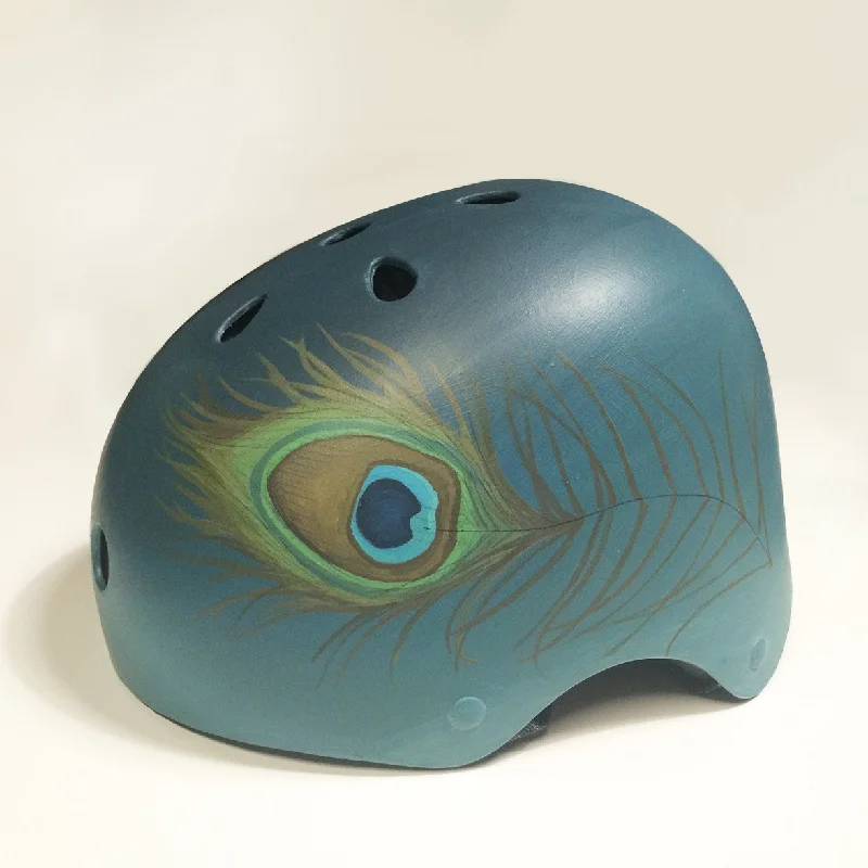 Peacock Feather Bike Helmet