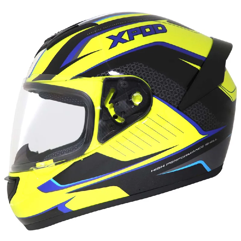 TVS XPOD Aerodynamic Helmet for Men- ISI & DOT Certified, Ultrawide Visor, Quick Release Strap – Premium Bike Helmet with Enhanced Air Circulation