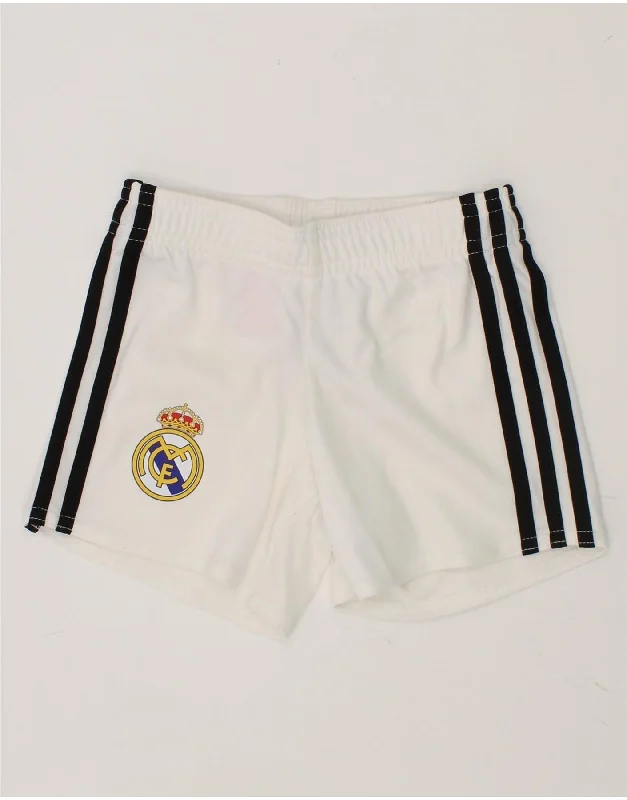 ADIDAS Baby Boys Real Madrid Sport Shorts 9-12 Months White Polyester