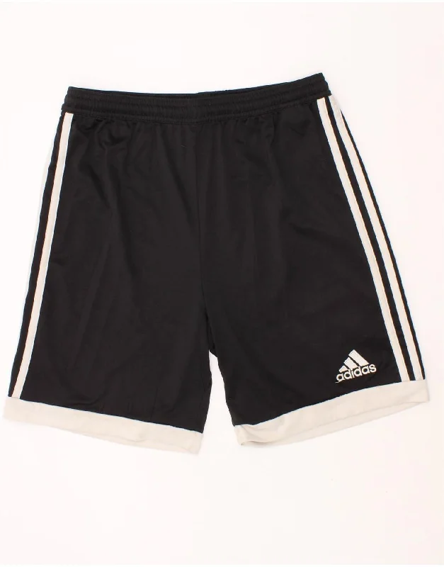 ADIDAS Boys Climacool Sport Shorts 13-14 Years Black Polyester