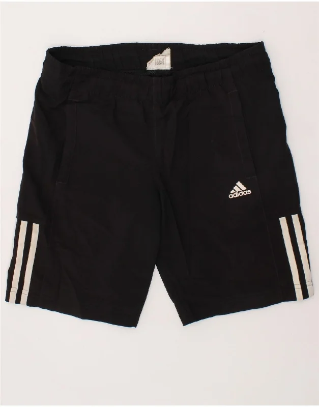 ADIDAS Boys Climalite Sport Shorts 15-16 Years Black