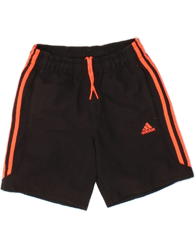 ADIDAS Boys Climalite Sport Shorts 9-10 Years  Black