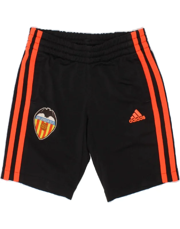 ADIDAS Boys Valencia Sport Shorts 5-6 Years Black Polyester