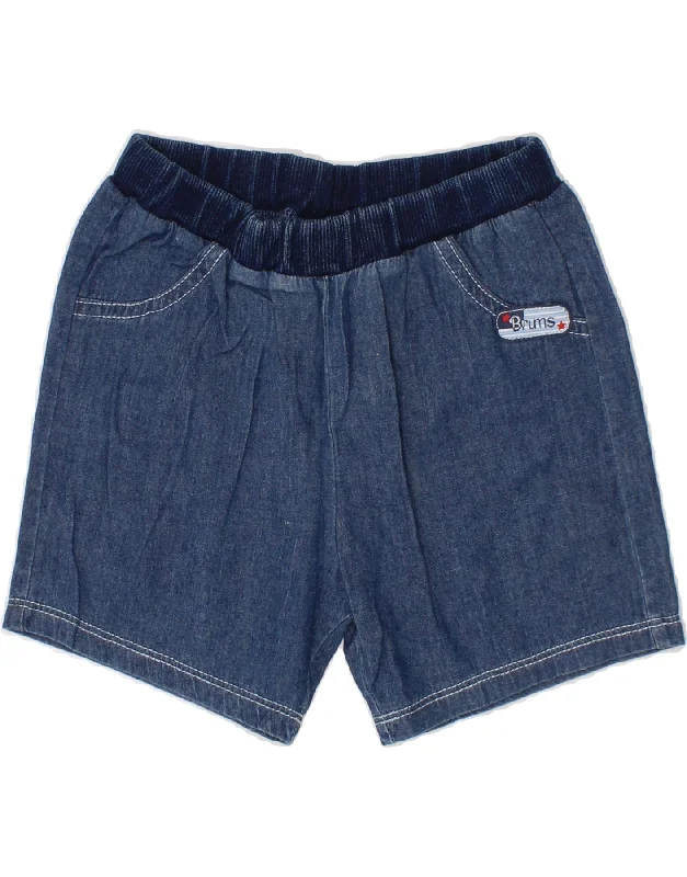 BRUMS Baby Boys Denim Shorts 9-12 Months W18 Navy Blue Cotton