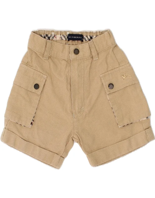 BURBERRY Baby Boys Casual Shorts 3-6 Month W16 Beige