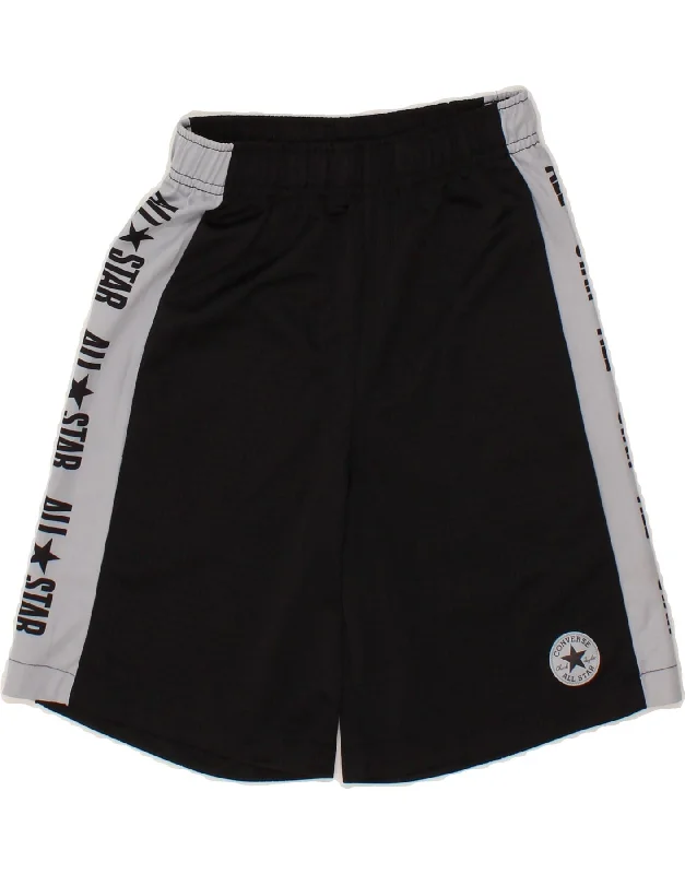 CONVERSE Boys Graphic Sport Shorts 10-11 Years Medium  Black