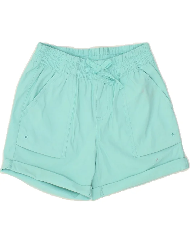 EDDIE BAUER Girls Casual Shorts 10-11 Years Large W24  Turquoise Nylon