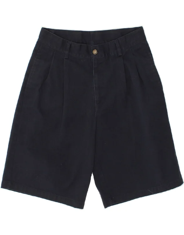 IZOD Boys Regular Chino Shorts 15-16 Years W28  Navy Blue Cotton