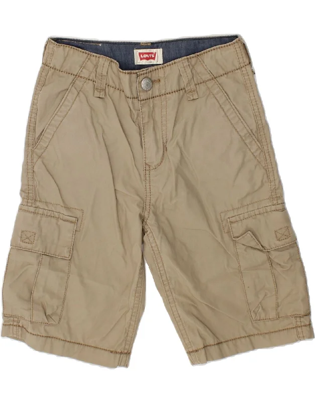 LEVI'S Boys Cargo Shorts 6-7 Years W22  Beige Cotton