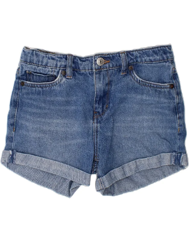 LEVI'S Girls Girlfriend Denim Shorts 9-10 Years W25  Blue Cotton