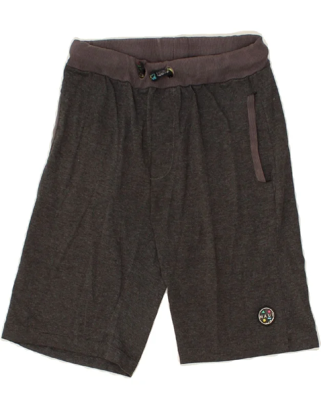 MAUI AND SONS Boys Sport Shorts 9-10 Years Grey Cotton