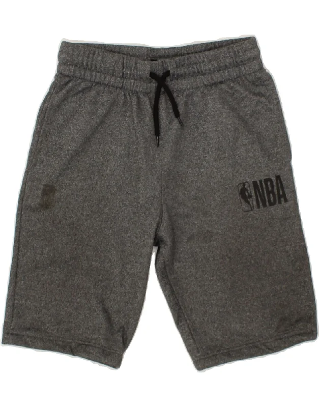 NBA Boys Graphic Sport Shorts 14-15 Years Large  Grey Polyester