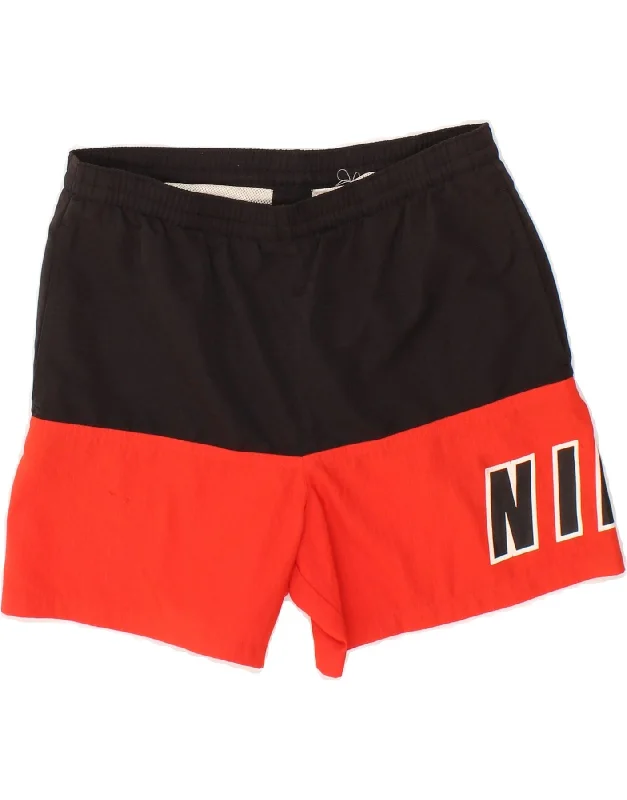 NIKE Boys Graphic Sport Shorts 14-15 Years Large Red Colourblock