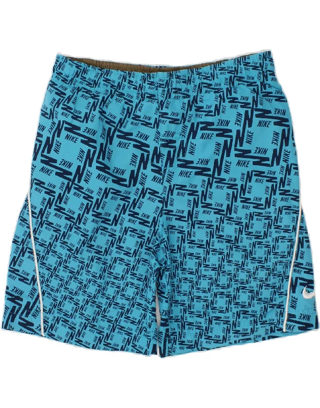 NIKE Boys Graphic Sport Shorts 4-5 Years Small  Blue Nylon Logo