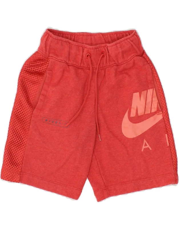 NIKE Boys Graphic Sport Shorts 6-7 Years XS  Red Cotton