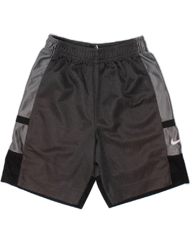 NIKE Boys Sport Shorts 2-3 Years Grey Colourblock Polyester