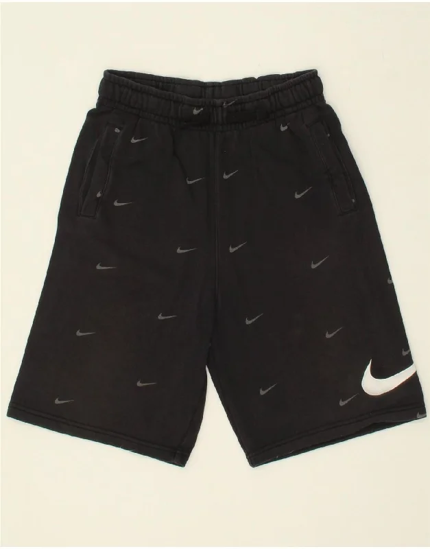 NIKE Boys Standard Fit Graphic Sport Shorts 13-14 Years XL  Black