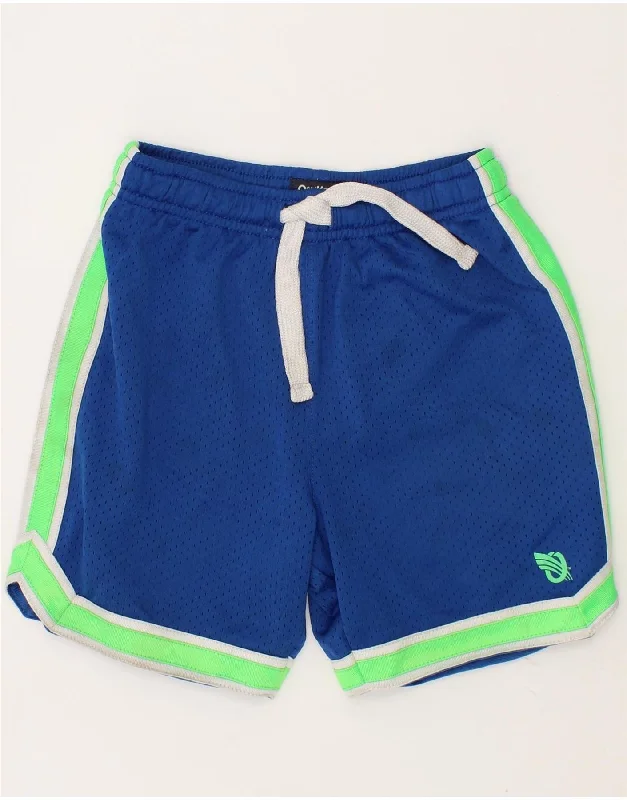 OSH KOSH Boys Sport Shorts 4-5 Years Blue Colourblock Polyester