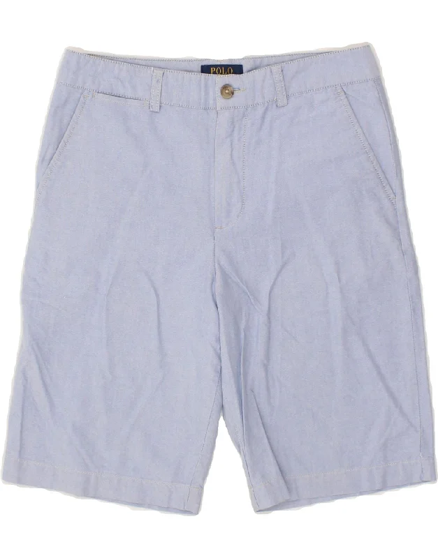 POLO RALPH LAUREN Boys Chino Shorts 15-16 Years W30 Blue Cotton