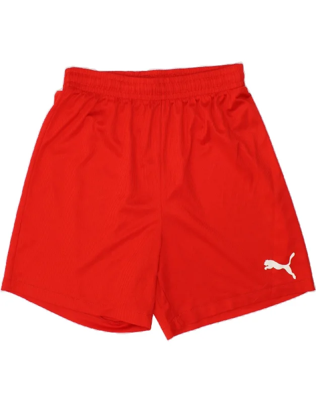 PUMA Boys Sport Shorts 13-14 Years Red Polyester