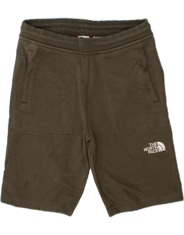 THE NORTH FACE Boys Sport Shorts 11-12 Years Large  Khaki Cotton