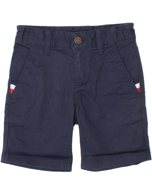 TOMMY HILFIGER Boys Chino Shorts 3-4 Years W22 Navy Blue Cotton