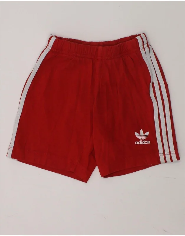 ADIDAS Baby Boys Sport Shorts 18-24 Months Red Cotton