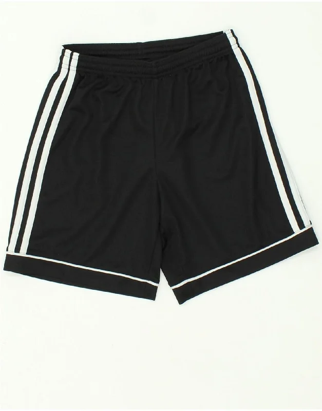 ADIDAS Boys Aeroready Sport Shorts 11-12 Years Black Polyester