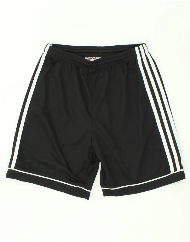 ADIDAS Boys Aeroready Sport Shorts 13-14 Years Black Polyester