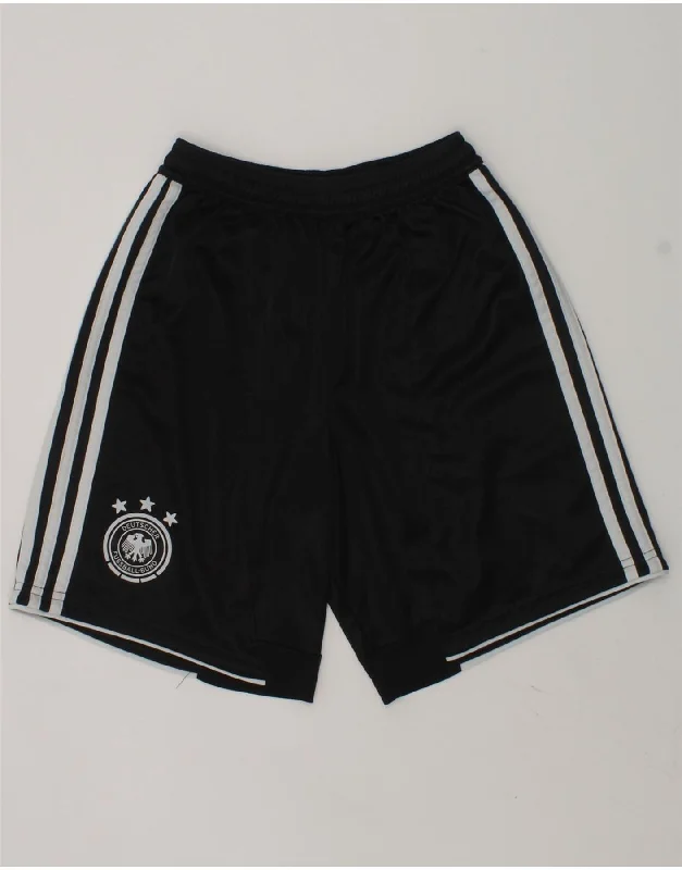 ADIDAS Boys Deutscher Fussball Bund Sport Shorts 9-10 Years Black