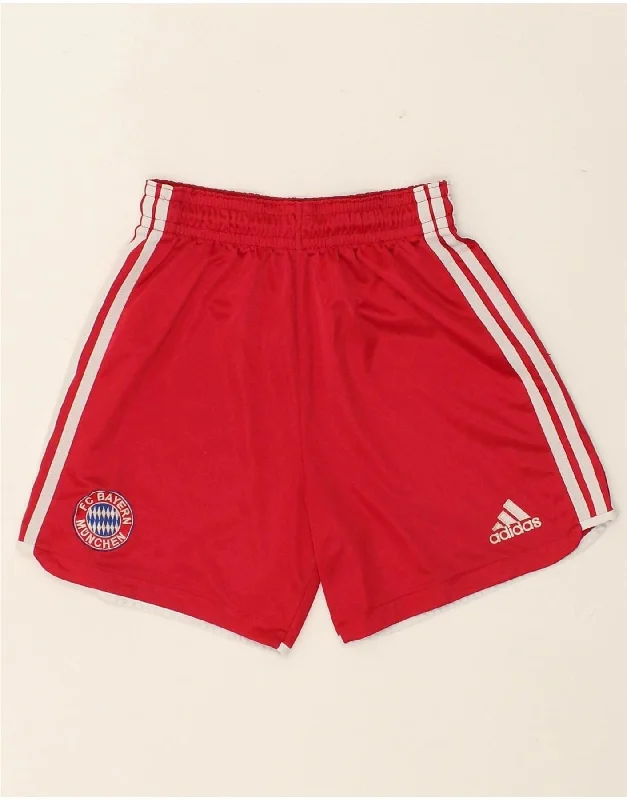 ADIDAS Boys FC Bayern Munchen Sport Shorts 15-16 Years Red