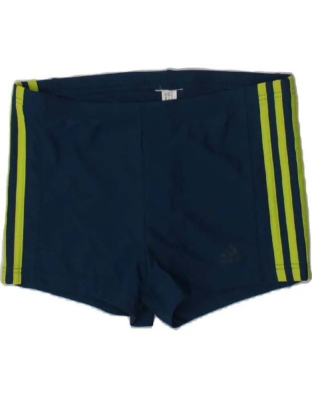 ADIDAS Boys Graphic Swimming Shorts 11-12 Years Navy Blue