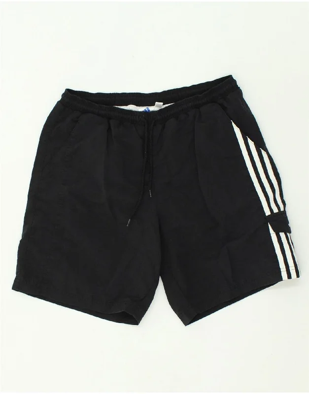 ADIDAS Boys Sport Shorts 15-16 Years Black Polyamide