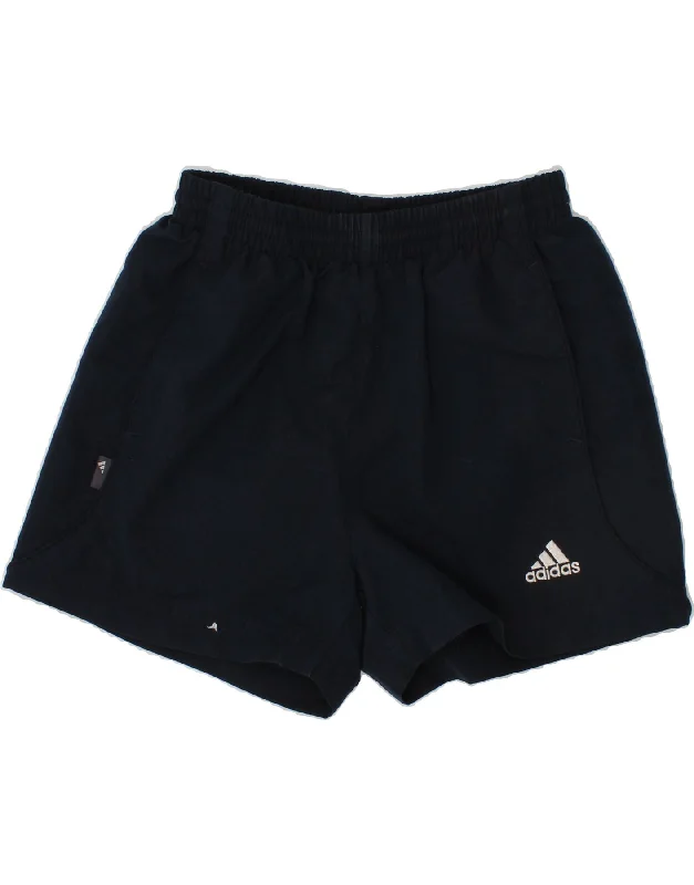 ADIDAS Boys Sport Shorts 5-6 Years Navy Blue Polyester