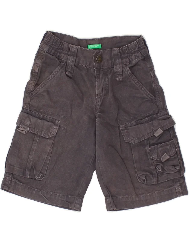 BENETTON Boys Cargo Shorts 4-5 Years W20 Grey