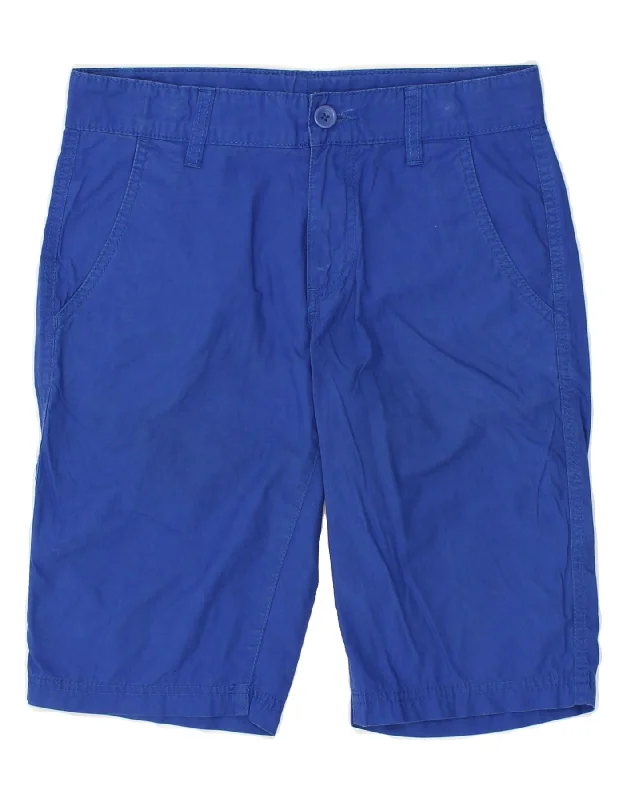 BENETTON Boys Chino Shorts 15-16 Years W29  Blue Cotton