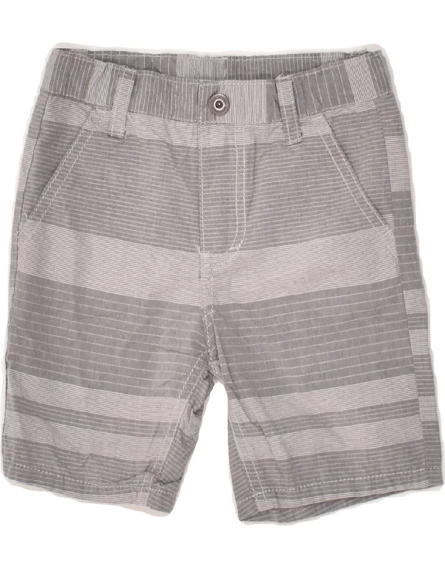 CALVIN KLEIN JEANS Boys Chino Shorts 2-3 Years W20  Grey Striped Cotton