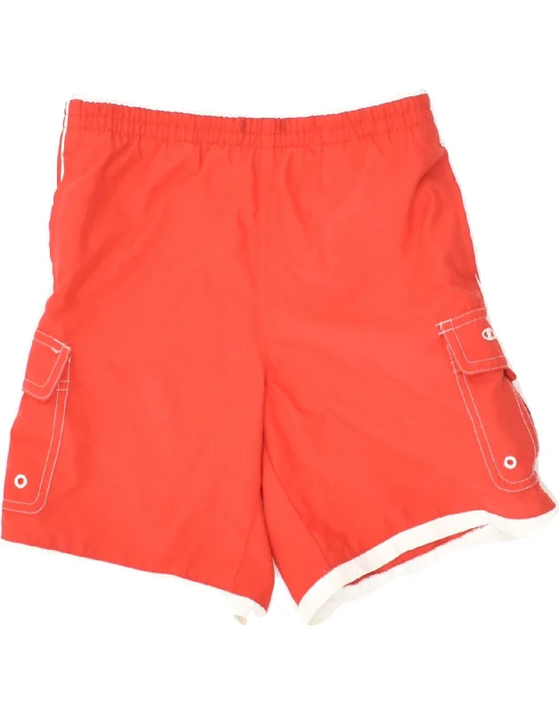 CHAMPION Boys Sport Shorts 5-6 Years XS Red