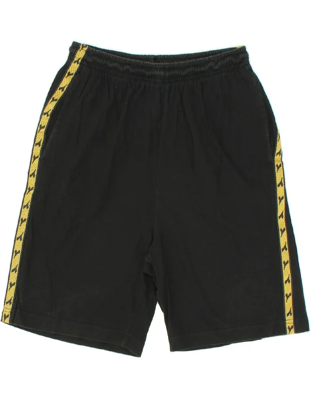 DIADORA Boys Sport Shorts 15-16 Years XL Black Cotton