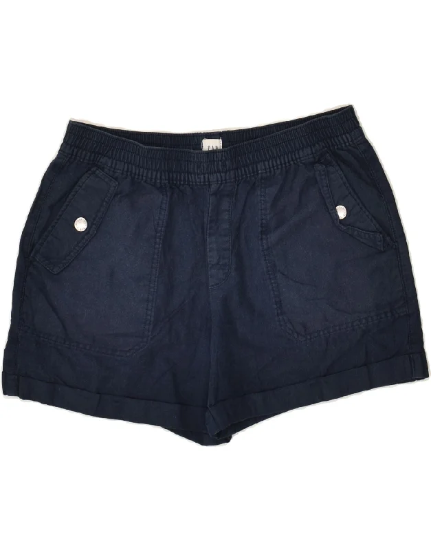 GAP Girls Chino Shorts 15-16 Years 2XL W30 Navy Blue Viscose